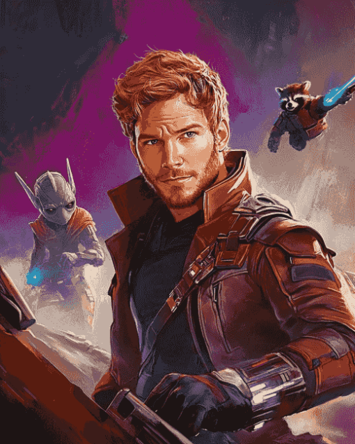 Star Lord Marvel Diamond Painting