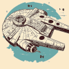 Star Wars Millennium Falcon Diamond Painting