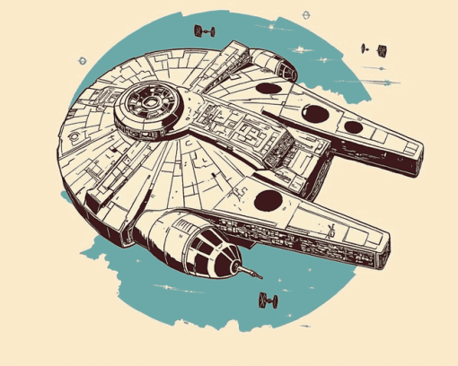 Star Wars Millennium Falcon Diamond Painting