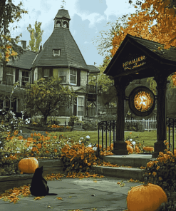 Stars Hollow Houses Diamond Painting