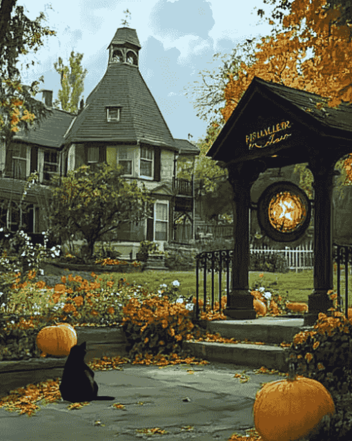 Stars Hollow Houses Diamond Painting