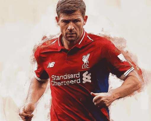 Steven Gerrard Football Icon Diamond Painting