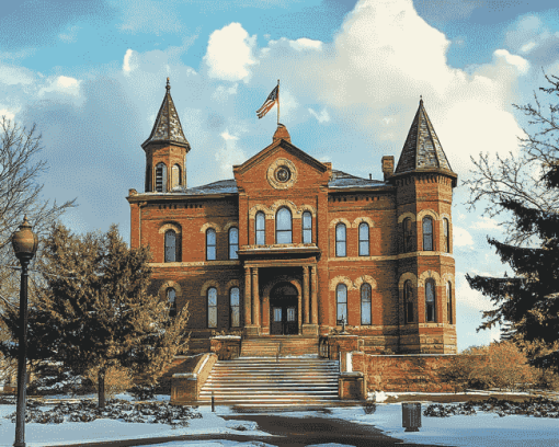 Stillwater Courthouse Castle Diamond Painting