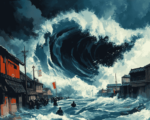 Stormy Tsunami Animation Diamond Painting