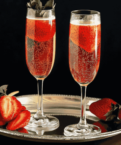 Strawberry Champagne Delight Diamond Painting