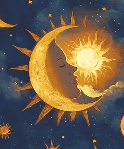 Sun and Moon Fantasy Diamond Painting