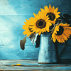 Sunflower Table Blossoms Diamond Painting