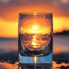 Sunset Seascape Glass Diamond Painting