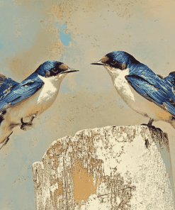 Swallow Birds Diamond Painting