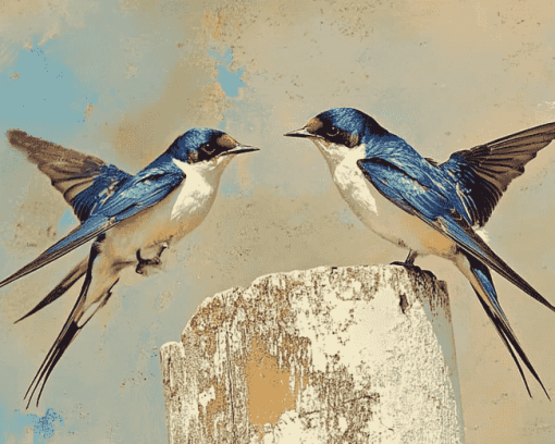 Swallow Birds Diamond Painting