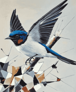 Swallow Birds Elegance Diamond Painting