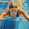 Swimming Champion Diamond Painting