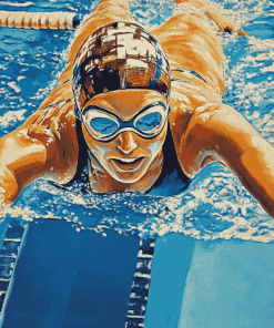 Swimming Champion Diamond Painting