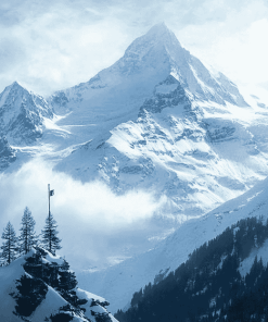 Swiss Alps Mountain View Diamond Painting