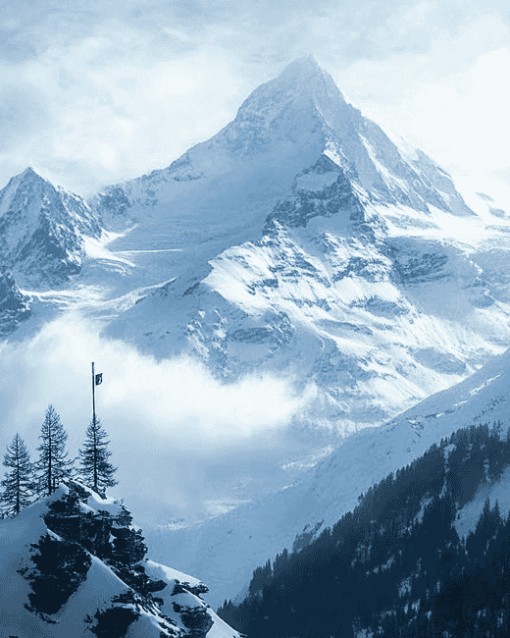 Swiss Alps Mountain View Diamond Painting