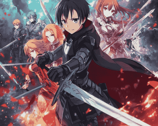 Sword Art Online Anime Diamond Painting