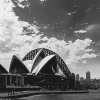 Sydney Buildings Black And White Diamond Painting