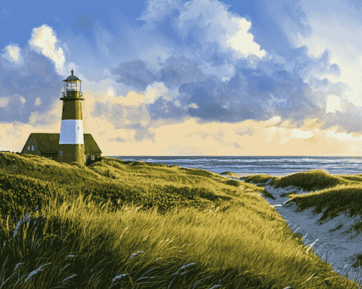 Sylt Lighthouses and Landscapes Diamond Painting