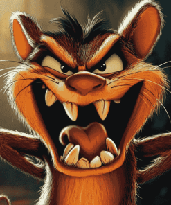 Taz Mania Cartoon Character Diamond Painting