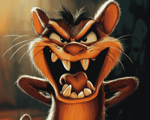 Taz Mania Cartoon Character Diamond Painting