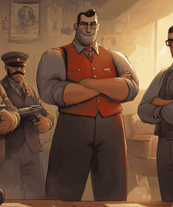 Team Fortress 2 Animation Diamond Painting