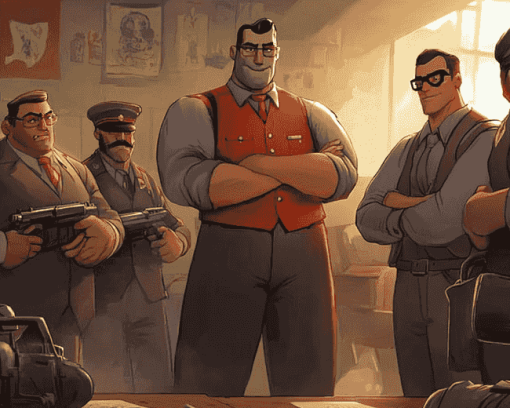 Team Fortress 2 Animation Diamond Painting