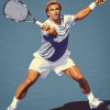 Tennis Legend Andre Agassi Diamond Painting