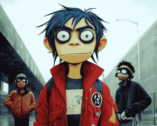 The Gorillaz Cartoon Diamond Painting