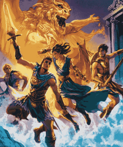 The Heroes of Olympus Animation Diamond Painting