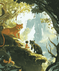 The Jungle Book Animal Diamond Painting