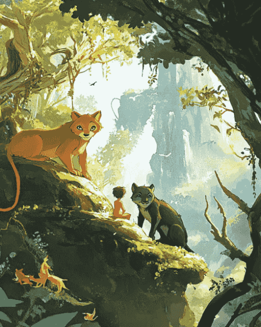 The Jungle Book Animal Diamond Painting