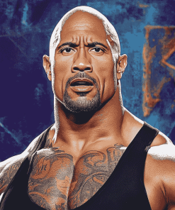 The Rock WWE Icon Diamond Painting