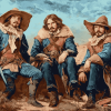 The Three Musketeers Vintage Warriors Diamond Painting