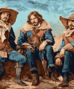 The Three Musketeers Vintage Warriors Diamond Painting