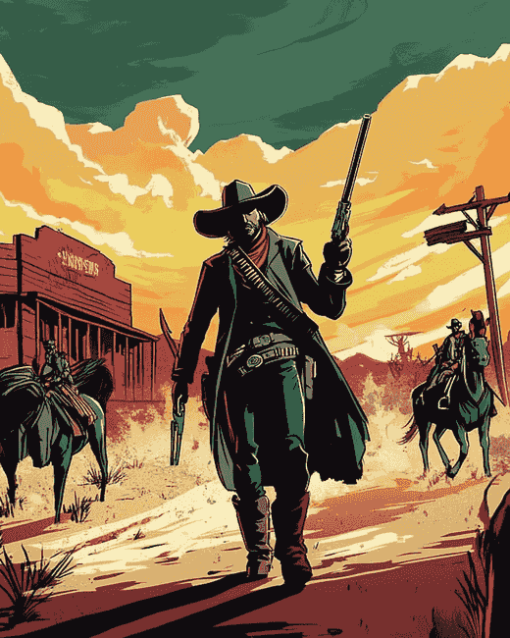 The Weird West Game Art Diamond Painting