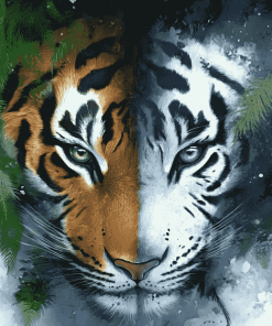 Tiger Blue Eyes Diamond Painting