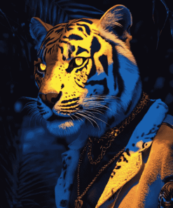 Tiger With Brilliant Eyes Diamond Painting