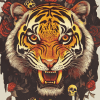 Tiger and Skull Diamond Painting