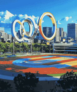 Tokyo Olympic Rings Diamond Painting