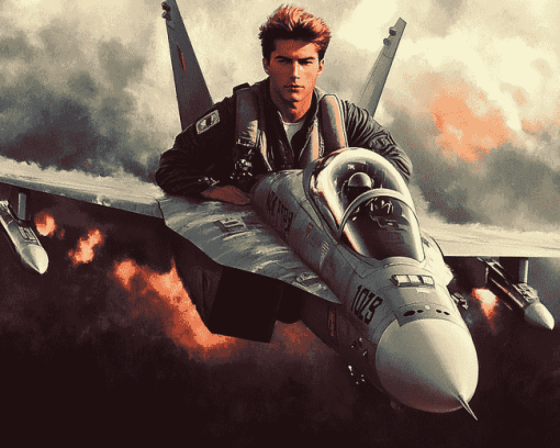 Top Gun Iconic Movie Diamond Painting