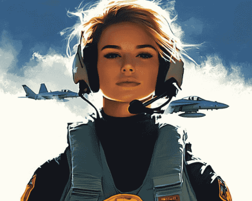 Top Gun Women Celebrities Diamond Painting