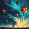 Tornado Balloon Animation Diamond Painting