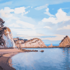 Torquay Beach Seascape Diamond Painting