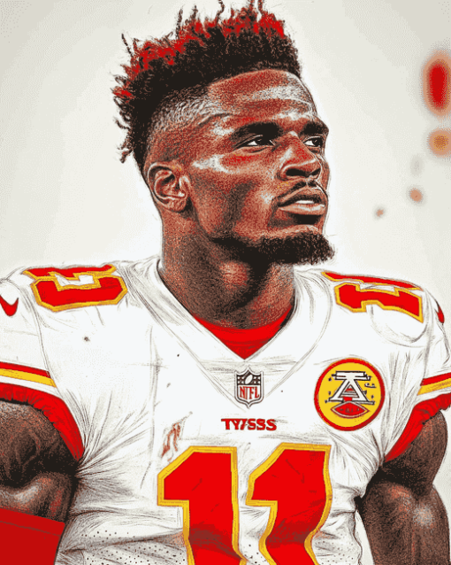 Tyreek Hill Famous Footballer Diamond Painting