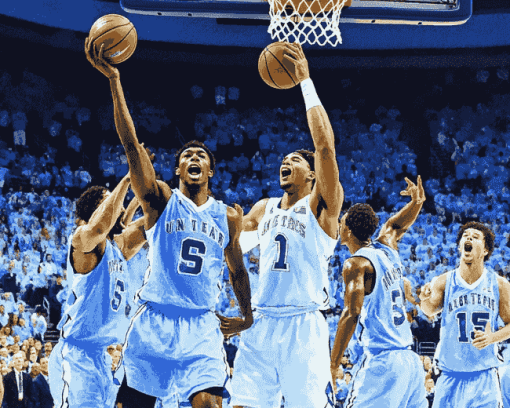 UNC Tar Heel Basketball Diamond Painting