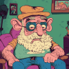 Uncle Grandpa Cartoon Diamond Painting