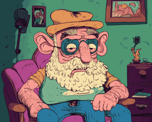 Uncle Grandpa Cartoon Diamond Painting