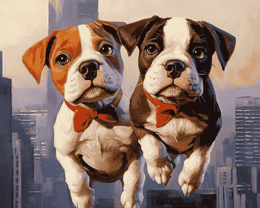 Underdog Puppy Friends Diamond Painting