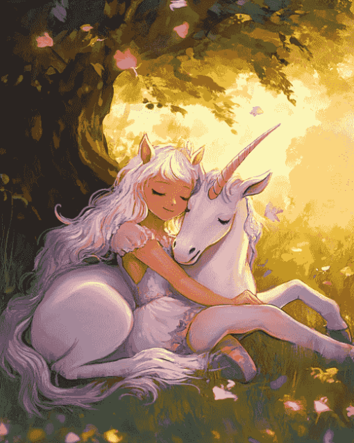 Unicorn Girls Fantasy Diamond Painting