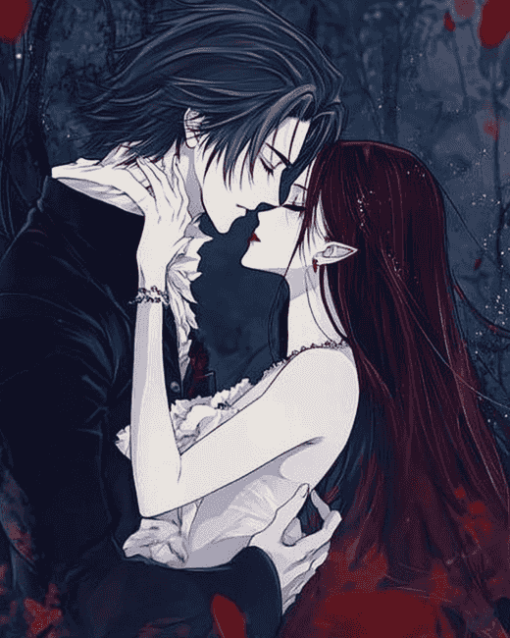 Vampire Night Romance Anime Diamond Painting